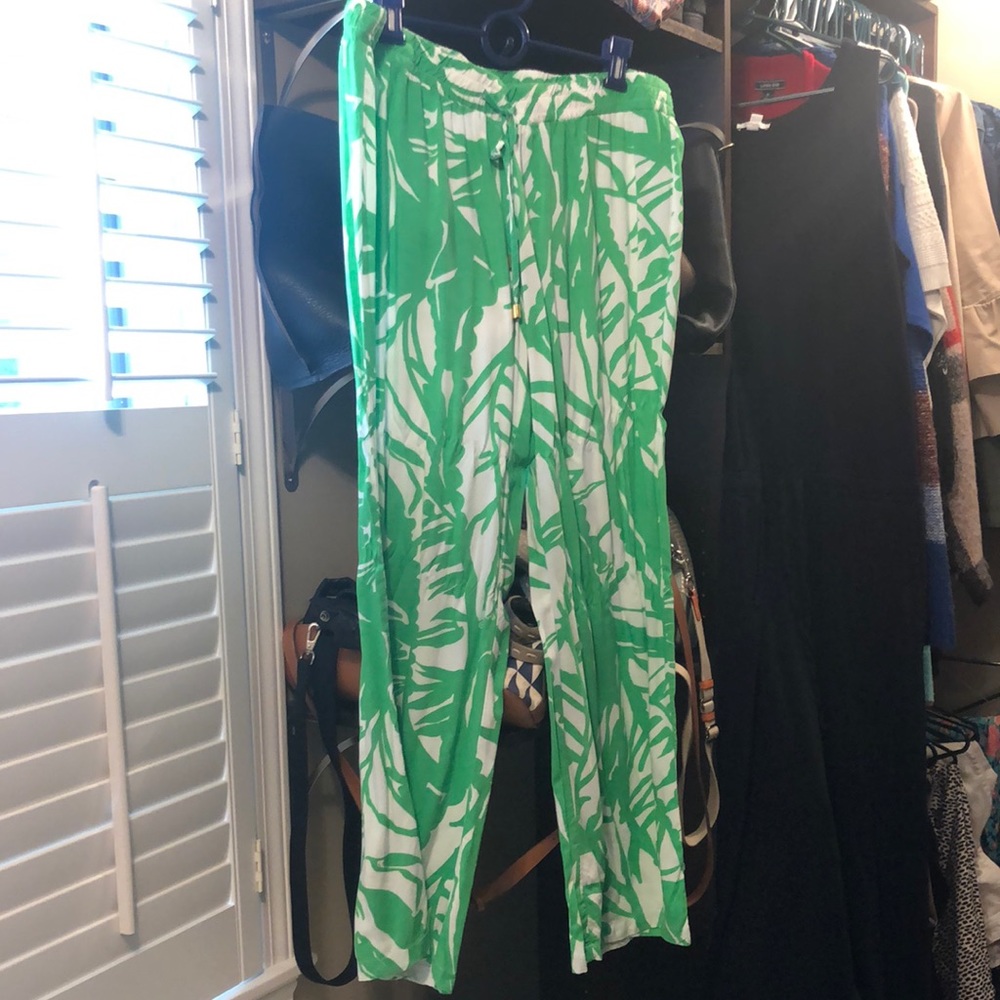 Lilly Pulitzer x Target palm palazzo pants XL